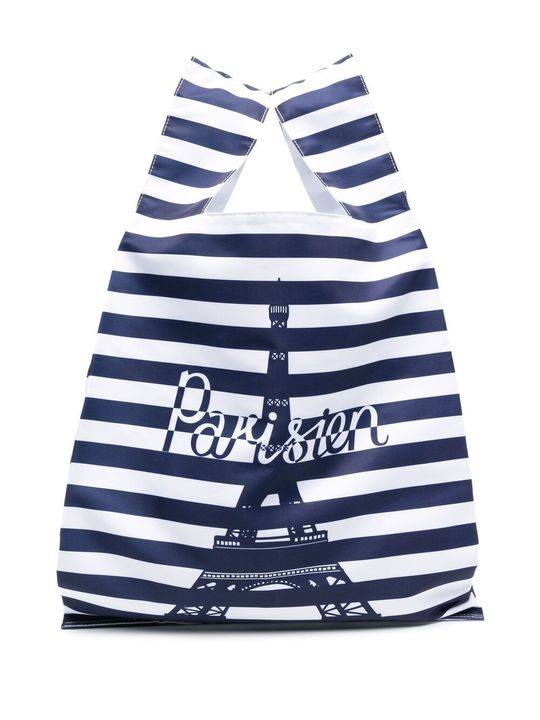 Parisien-print tote black展示图