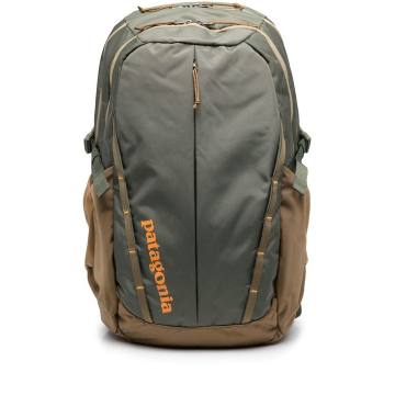logo-print backpack