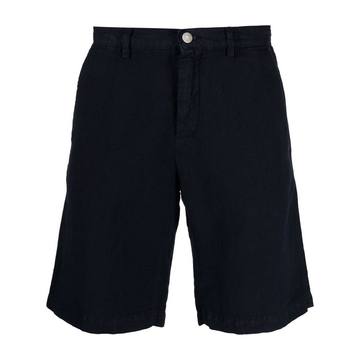 cotton-linen blend shorts