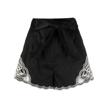 embroidered-detail shorts