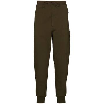 high-waisted tapered track pants