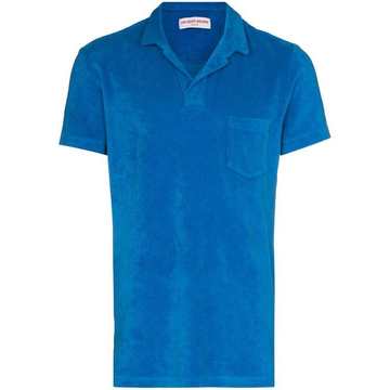 Terry short-sleeve polo shirt