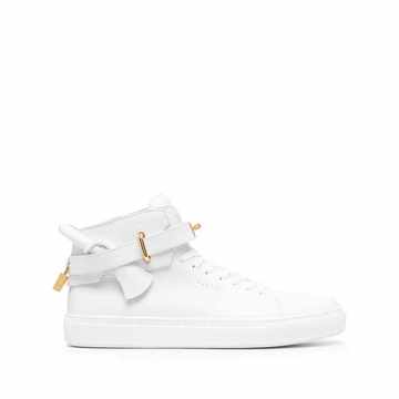 high-top padlock sneakers