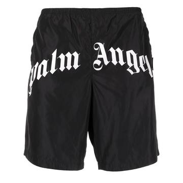 logo-print track shorts