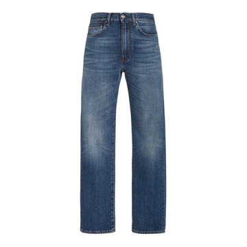 Distressed Regular Straight-Leg Jeans