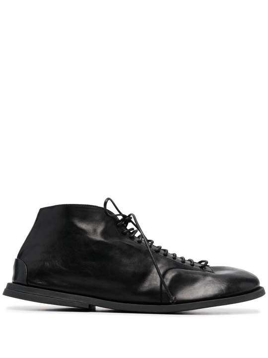 round-toe leather lace-up shoes展示图