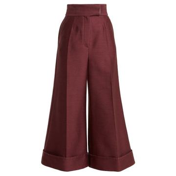 Sina high-rise wide-leg trousers