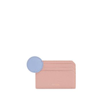 Dot bi-colour leather cardholder