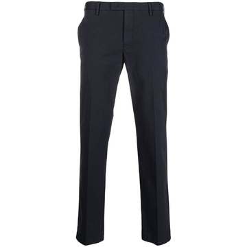 slim-cut tailored trousers