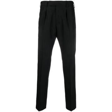 mid-rise tailored trousers