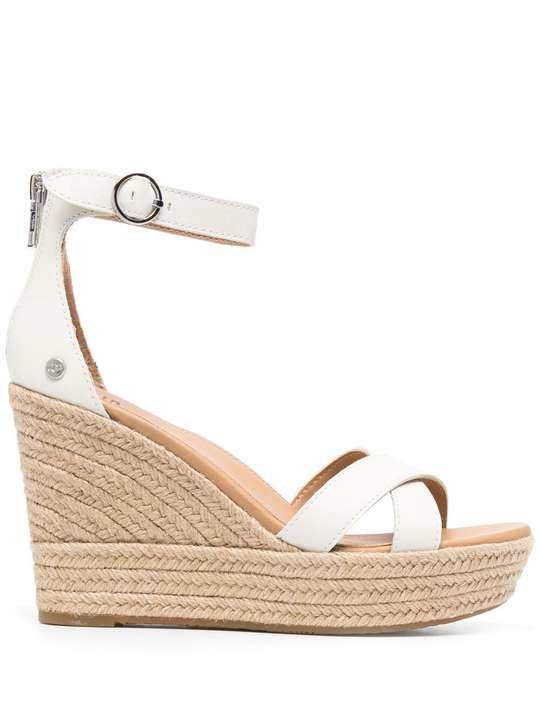 side-buckled wedge espadrilles展示图