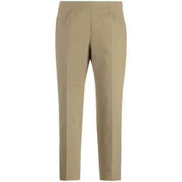 straight-leg cropped trousers