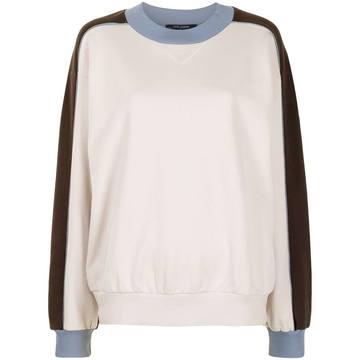 colour-block cotton sweatshirt