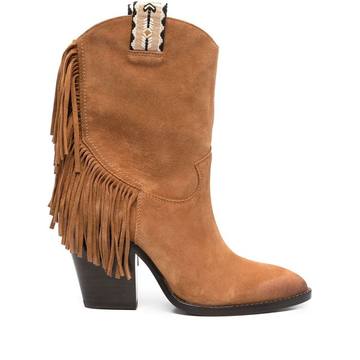 Elison fringed leather boots