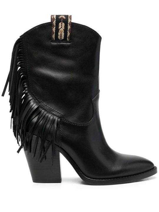 Elison fringed leather boots展示图