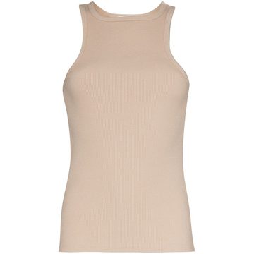 sleeveless ribbed tank top