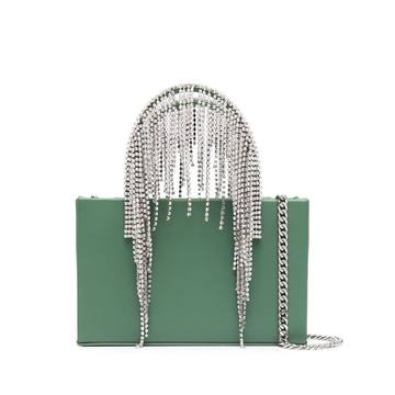 crystal-fringe mini tote bag