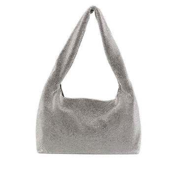 metallic stud mini tote bag