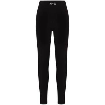 embroidered logo high-waisted leggings