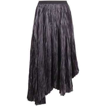 asymmetrical pleated skirt