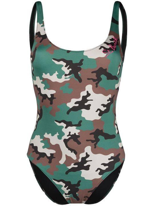 camouflage-print swimsuit展示图