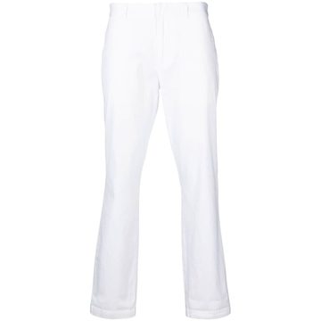 straight-leg chino trousers