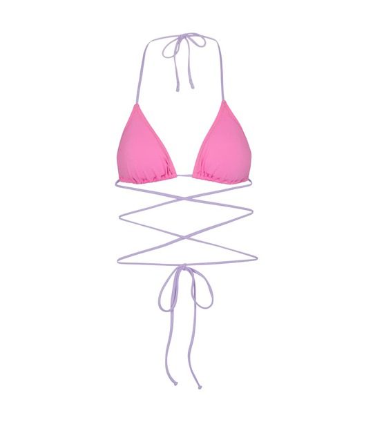 Mytheresa独家发售 — Miami裹身系带比基尼上装展示图