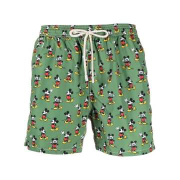 Mickey Mouse-print swimming trunks