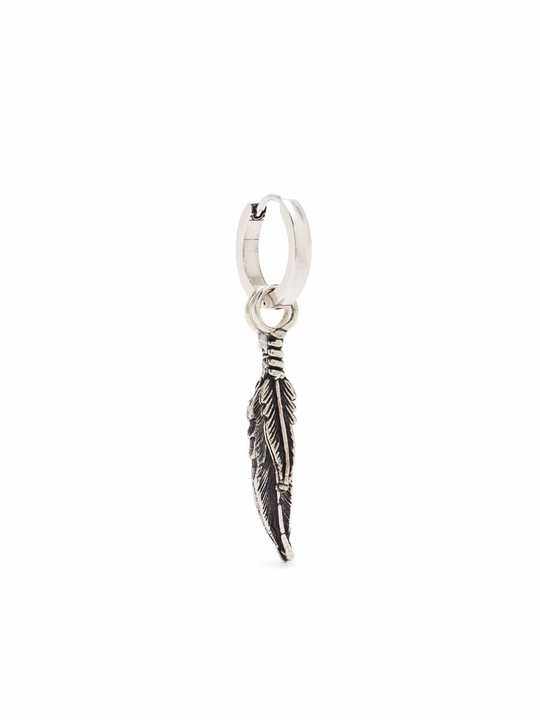 FEATHERS PENDANT EARRINGS SILVER GOLD展示图