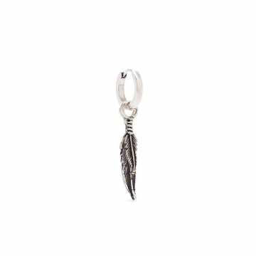 FEATHERS PENDANT EARRINGS SILVER GOLD