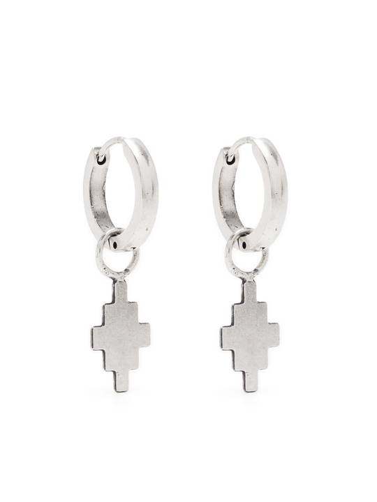 CROSS PENDANT EARRINGS SILVER NO COLOR展示图