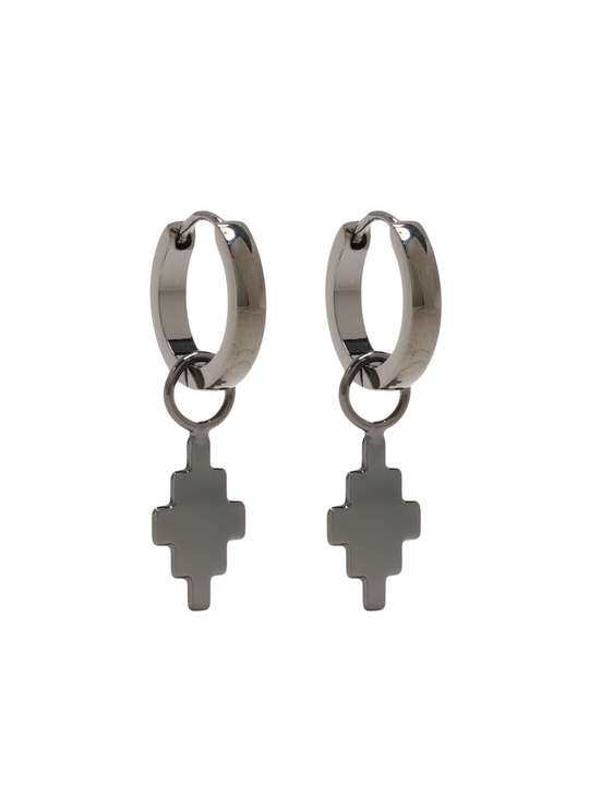 CROSS PENDANT EARRINGS BLACK NO COLOR展示图