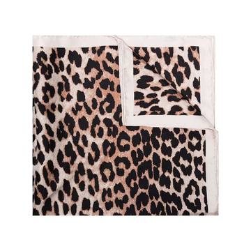 leopard print silk scarf