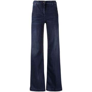 flared high-waist jeans