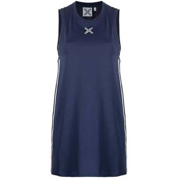 logo-print sleeveless dress