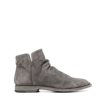 rear-zip ankle boots