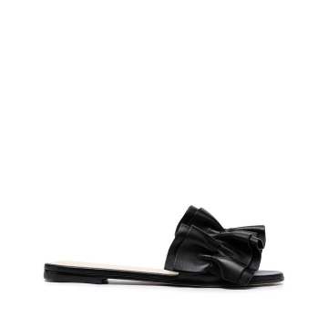ruffled leather sandals