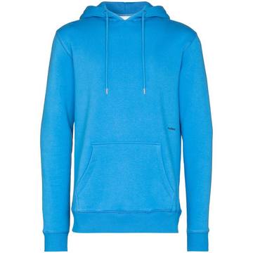 logo-print drawstring hoodie