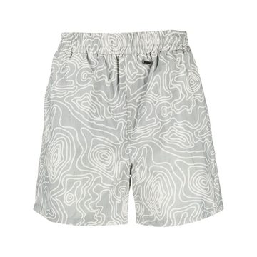 abstract-print swim shorts