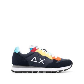 logo colour-block sneakers