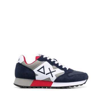 logo colour-block sneakers