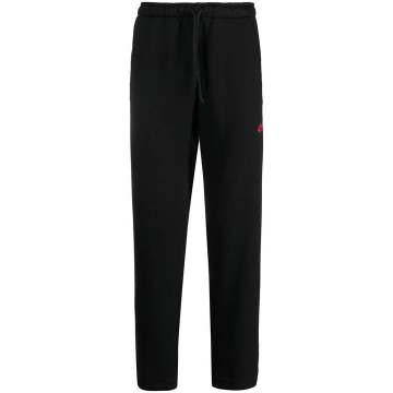 embroidered logo loose-fit track pants
