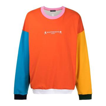 colour-block logo-print sweatshirt