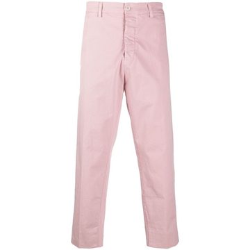 high-rise straight-leg trousers