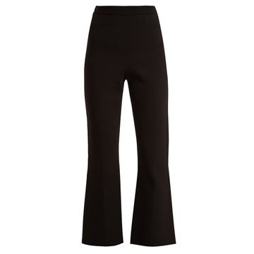 Stalham flared knitted trousers