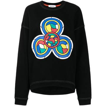 graphic-print sweatshirt