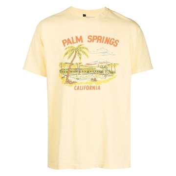 Palm Springs 图案印花T恤