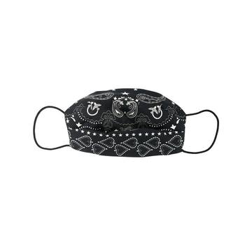 paisley-print face mask