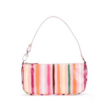 Rachel stripe-print shoulder bag