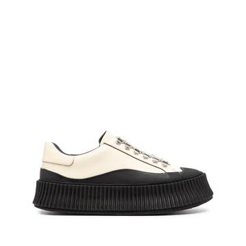 oversize-sole lace-up sneakers